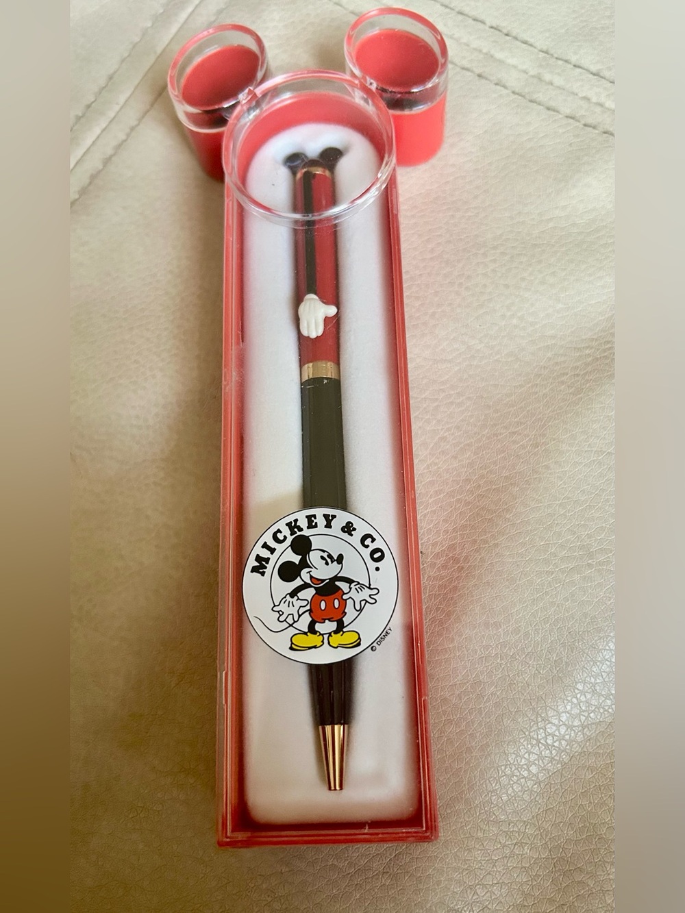 Vintage 1980’s  Mickey & Co. Red and Black Mickey Mouse Ballpoint Pen